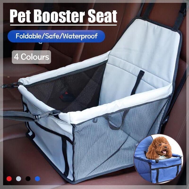 Pet Car Booster Seat Travel Carrier Basket for Cats Dogs with Secure Design