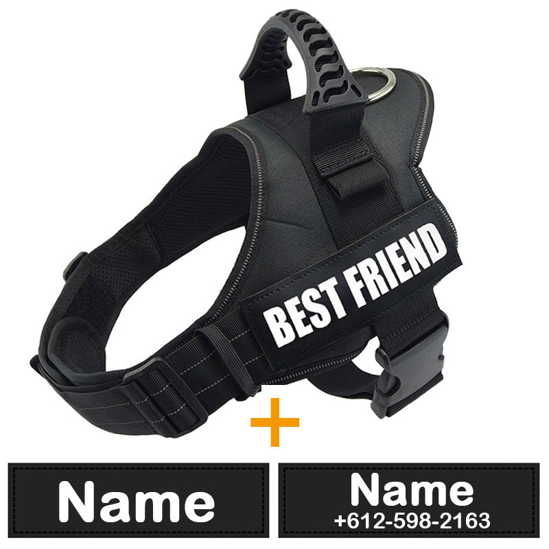 Dog Harness ID Tag Custom Harness